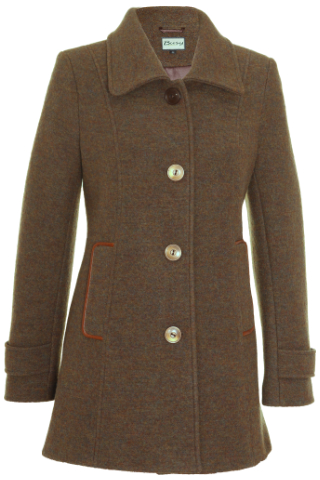 Click for larger image of: Dark Camel Melange Coat Style: 44499